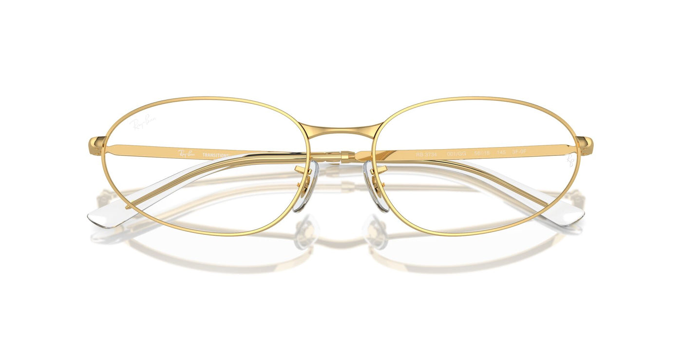 Ray-Ban RB3734 Gold/Clear/White #colour_gold-clear-white