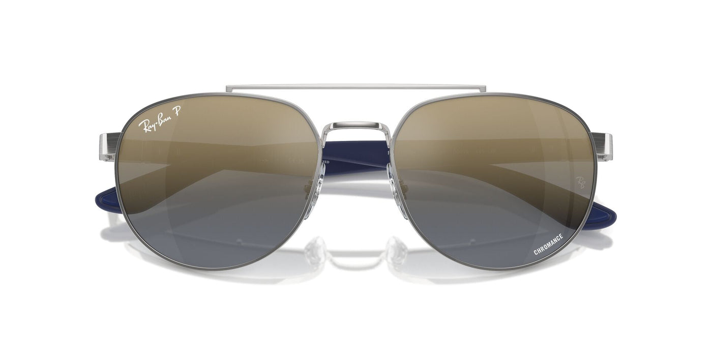 Ray-Ban RB3736CH Silver/Blue-Gold Polarised #colour_silver-blue-gold-polarised