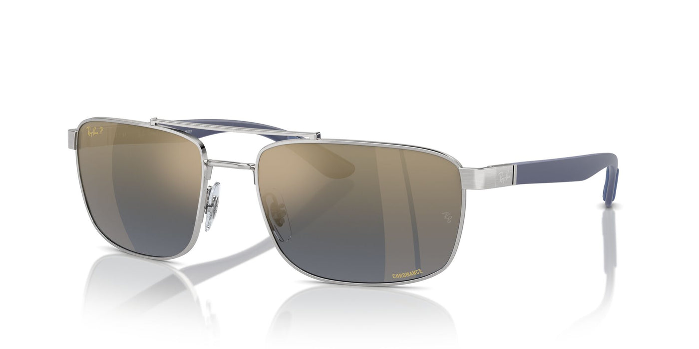 Ray-Ban RB3737CH Silver/Blue-Gold Polarised #colour_silver-blue-gold-polarised