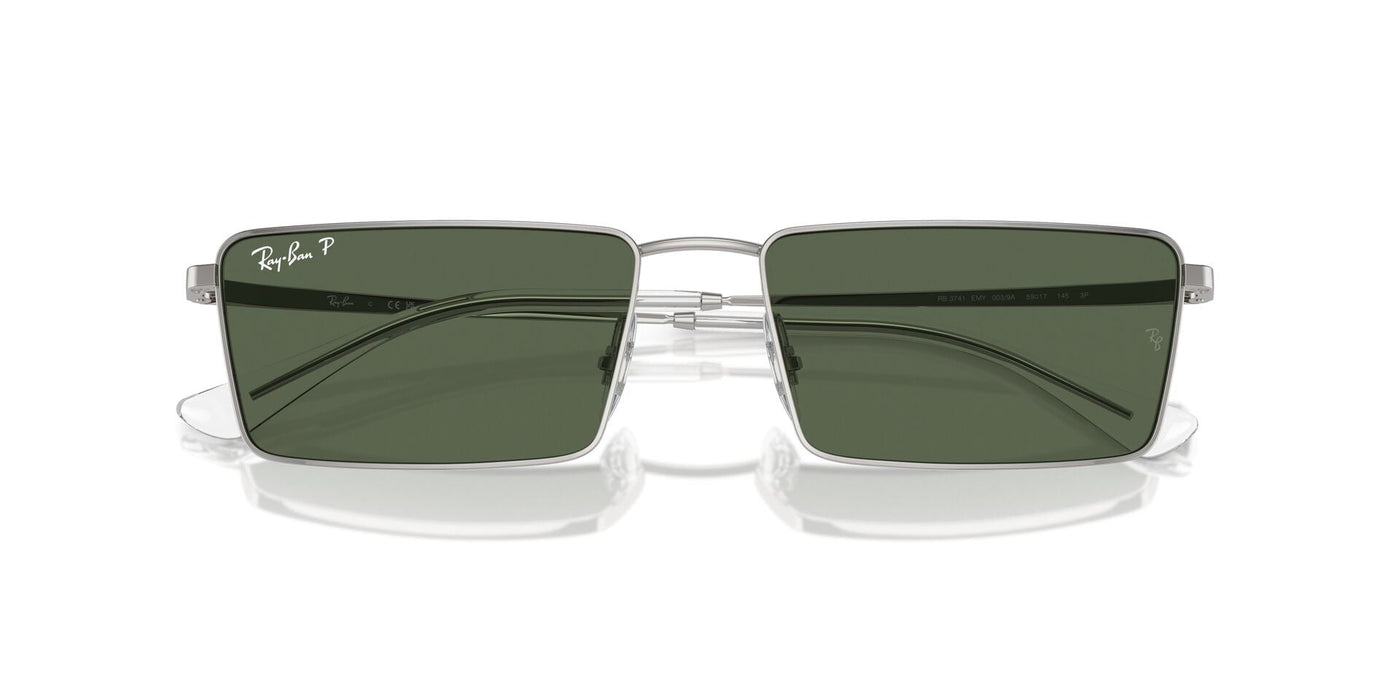 Ray-Ban Emy RB3741 Silver/Dark Green Polarised #colour_silver-dark-green-polarised