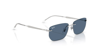 Ray-Ban RB3768 Silver/Dark Blue #colour_silver-dark-blue
