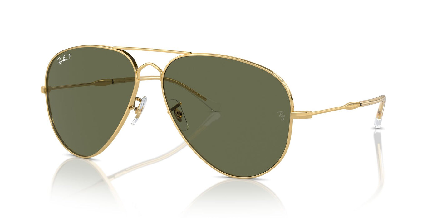 Ray-Ban Old Aviator RB3825 Gold/Green Polarised #colour_gold-green-polarised