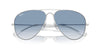 Ray-Ban Old Aviator RB3825 Silver/Clear-Blue #colour_silver-clear-blue