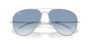 Ray-Ban Old Aviator RB3825 Silver/Clear-Blue #colour_silver-clear-blue
