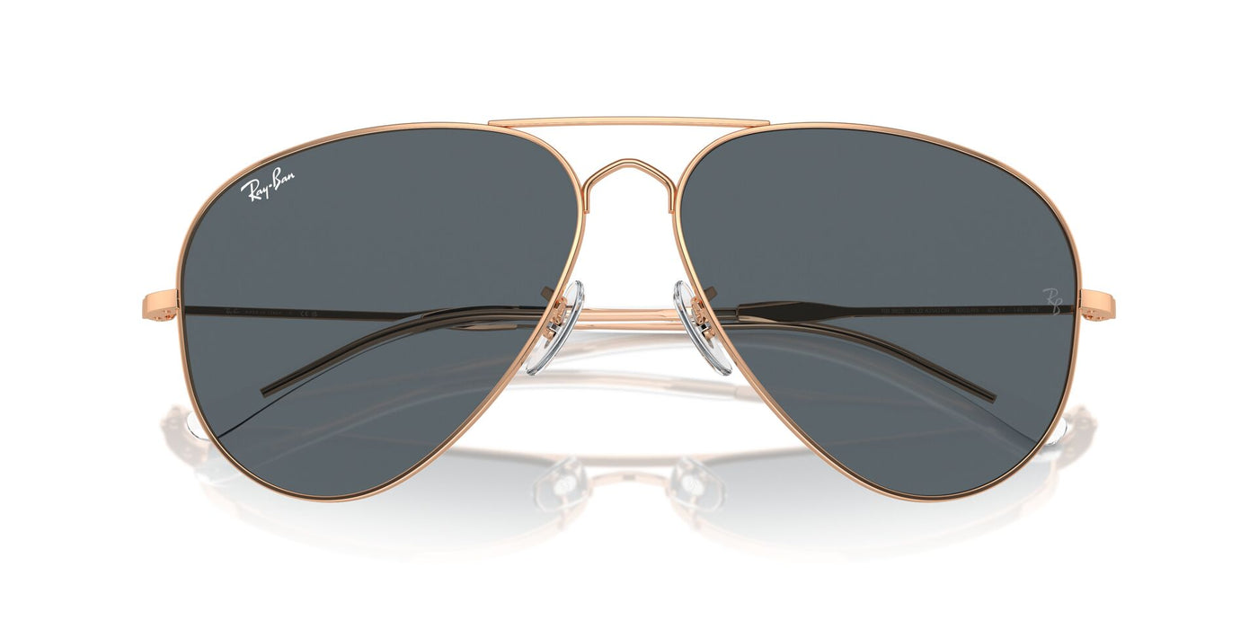 Ray-Ban Old Aviator RB3825 Rose Gold/Blue #colour_rose-gold-blue