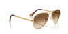 Ray-Ban Aviator Max RB3925 Arista Gold/Clear Brown Gradient #colour_arista-gold-clear-brown-gradient