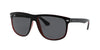 Ray-Ban RB4147 Matte Black On Transparent Red/Dark Grey #colour_matte-black-on-transparent-red-dark-grey