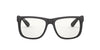 Ray-Ban Justin RB4165 Rubber Black/Clear #colour_rubber-black-clear