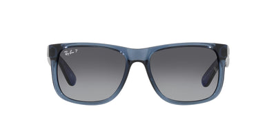 Ray-Ban Justin RB4165 Transparent Blue/Grey Polarised #colour_transparent-blue-grey-polarised