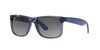 Ray-Ban Justin RB4165 Transparent Blue/Grey Polarised #colour_transparent-blue-grey-polarised