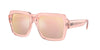 Ray-Ban Magellan RB4408 Transparent Pink/Light Violet-Rose Gold Mirror #colour_transparent-pink-light-violet-rose-gold-mirror