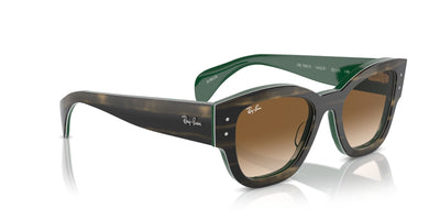 Ray-Ban Jorge RB7681S Striped Green On Green/Clear-Brown #colour_striped-green-on-green-clear-brown