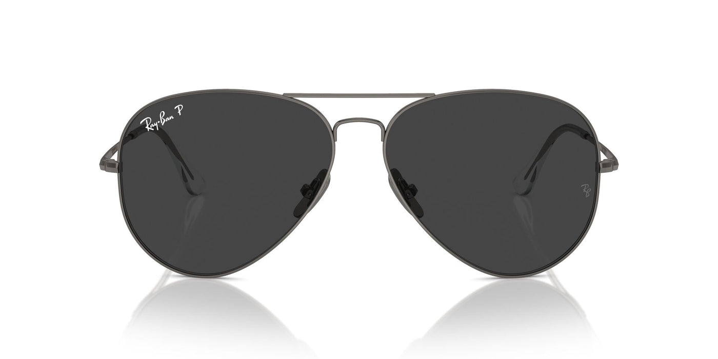 Ray-Ban Aviator Titanium RB8089 Gunmetal/Black Polarised #colour_gunmetal-black-polarised