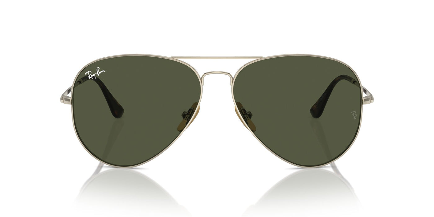 Ray-Ban Aviator Titanium RB8089 Gold/Green #colour_gold-green