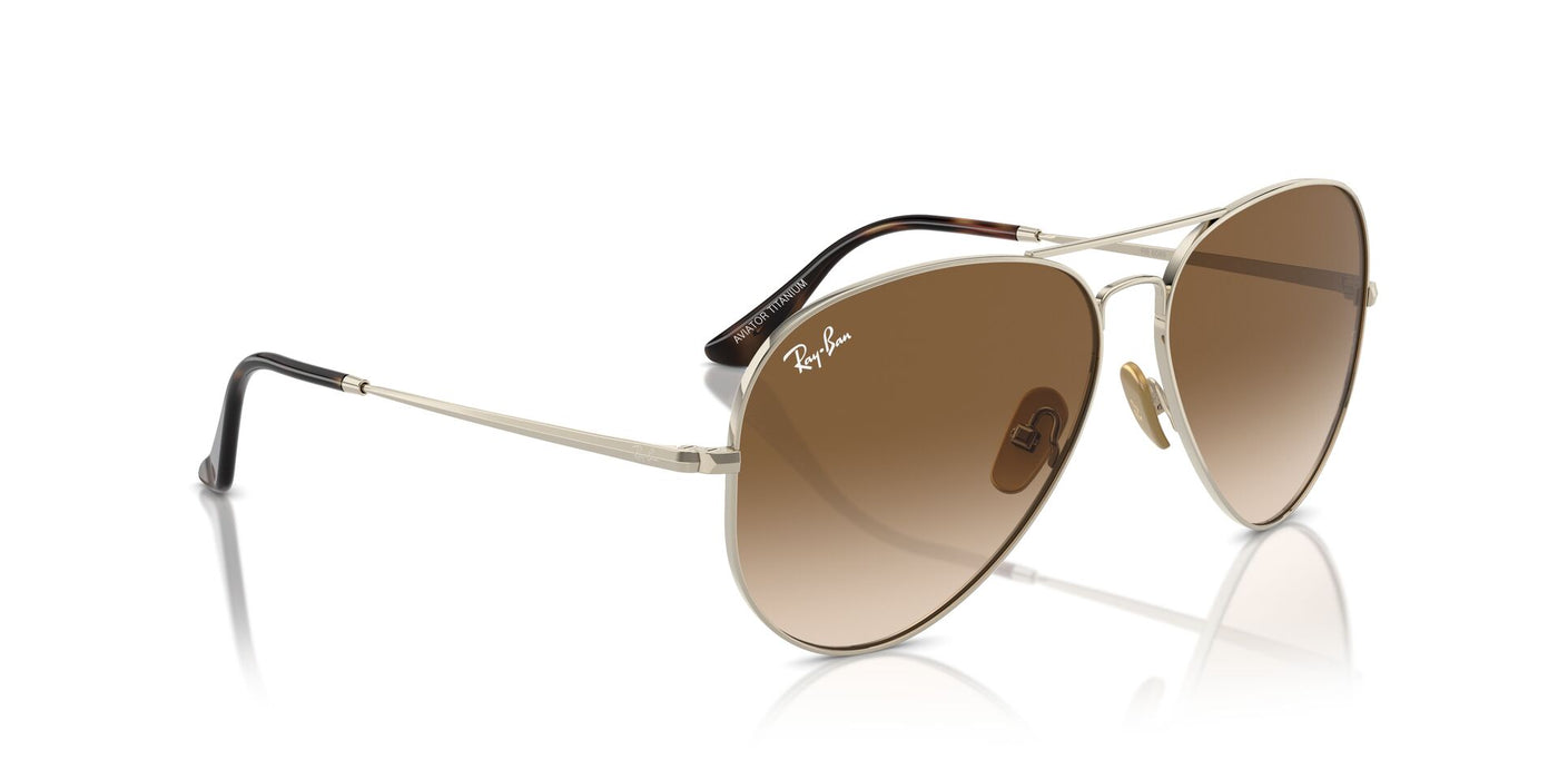 Ray-Ban Aviator Titanium RB8089 Gold/Clear-Brown #colour_gold-clear-brown