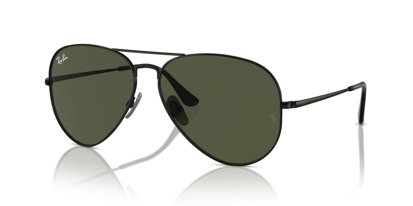 Ray-Ban Aviator Titanium RB8089 Black/Green #colour_black-green