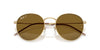 Ray-Ban Round Reverse RBR0103S Arista Gold/Brown #colour_arista-gold-brown