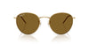 Ray-Ban Round Reverse RBR0103S Arista Gold/Brown #colour_arista-gold-brown
