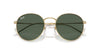 Ray-Ban Round Reverse RBR0103S Arista Gold/Dark Green #colour_arista-gold-dark-green