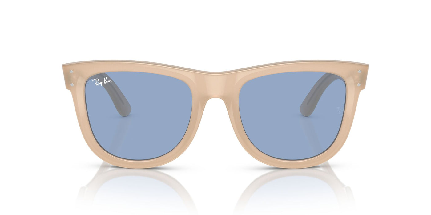 Ray-Ban Wayfarer Reverse RBR0502S Opal Beige-Honey/Light Blue #colour_opal-beige-honey-light-blue