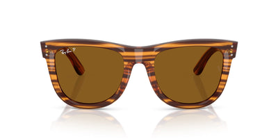 Ray-Ban Wayfarer Reverse RBR0502S Striped Havana/Dark Brown Polarised #colour_striped-havana-dark-brown-polarised