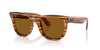 Ray-Ban Wayfarer Reverse RBR0502S Striped Havana/Dark Brown Polarised #colour_striped-havana-dark-brown-polarised