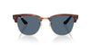 Ray-Ban Clubmaster Reverse RBR0504S Striped Havana On Rose Gold/Dark Blue #colour_striped-havana-on-rose-gold-dark-blue