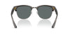 Ray-Ban Clubmaster Reverse RBR0504S Transparent Dark Grey On Gunmetal/Dark Grey Polarised #colour_transparent-dark-grey-on-gunmetal-dark-grey-polarised