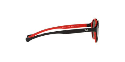 Ray-Ban Kids RJ9075S Black On Red/Dark Green #colour_black-on-red-dark-green