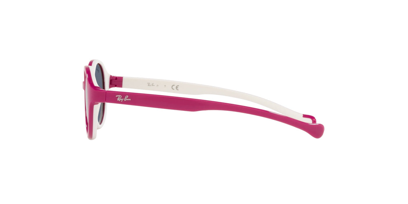 Ray-Ban Kids RJ9075S Fuxia On Cream/Dark Grey #colour_fuxia-on-cream-dark-grey