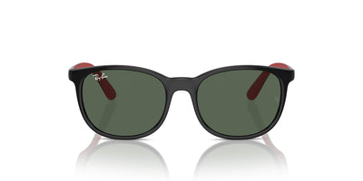 Ray-Ban Junior RJ9079S Black On Red/Dark Green #colour_black-on-red-dark-green