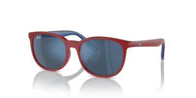 Ray-Ban Junior RJ9079S Red On Blue/Dark Blue #colour_red-on-blue-dark-blue