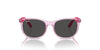 Ray-Ban Junior RJ9079S Transparent Pink/Dark Grey #colour_transparent-pink-dark-grey