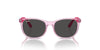 Ray-Ban Junior RJ9079S Transparent Pink/Dark Grey #colour_transparent-pink-dark-grey
