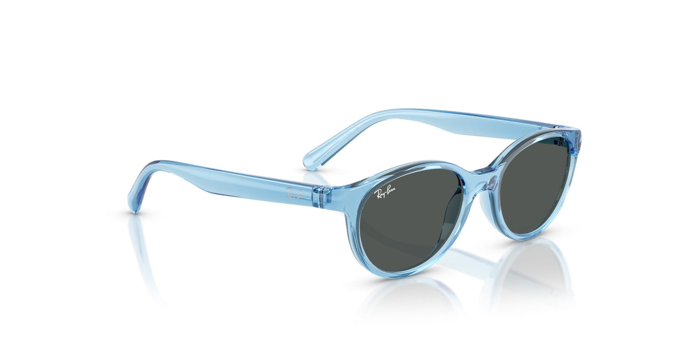 Ray-Ban Kids 0RJ9080S Transparent Blue/Dark Grey #colour_transparent-blue-dark-grey