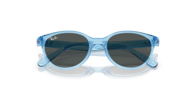 Ray-Ban Kids 0RJ9080S Transparent Blue/Dark Grey #colour_transparent-blue-dark-grey