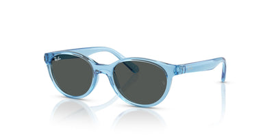 Ray-Ban Kids 0RJ9080S Transparent Blue/Dark Grey #colour_transparent-blue-dark-grey