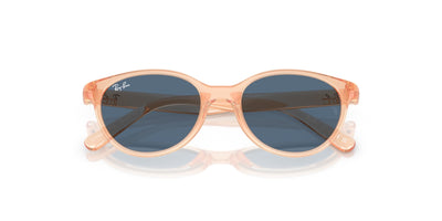 Ray-Ban Kids 0RJ9080S Transparent Orange/Dark Blue #colour_transparent-orange-dark-blue