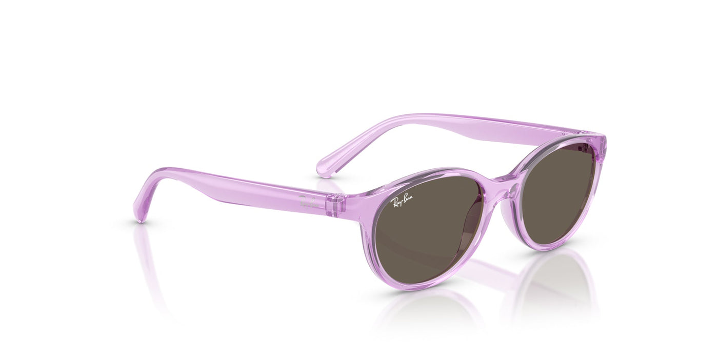 Ray-Ban Kids 0RJ9080S Transparent Violet/Brown #colour_transparent-violet-brown