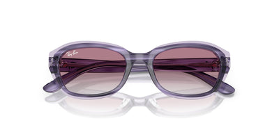 Ray-Ban Kids 0RJ9081S Striped Violet On Transparent Violet/Grey Violet Gradient #colour_striped-violet-on-transparent-violet-grey-violet-gradient