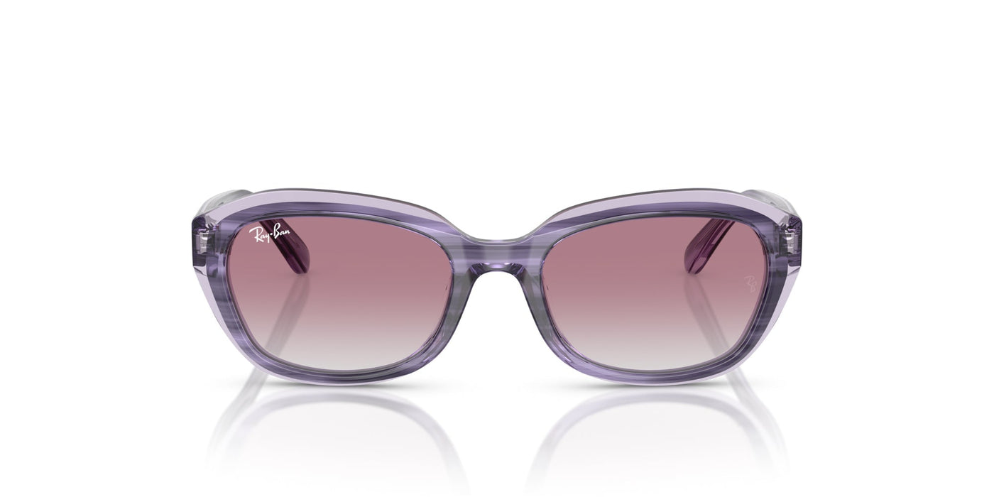 Ray-Ban Kids 0RJ9081S Striped Violet On Transparent Violet/Grey Violet Gradient #colour_striped-violet-on-transparent-violet-grey-violet-gradient