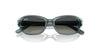 Ray-Ban Kids 0RJ9081S Striped Green On Transparent Green/Grey Gradient #colour_striped-green-on-transparent-green-grey-gradient
