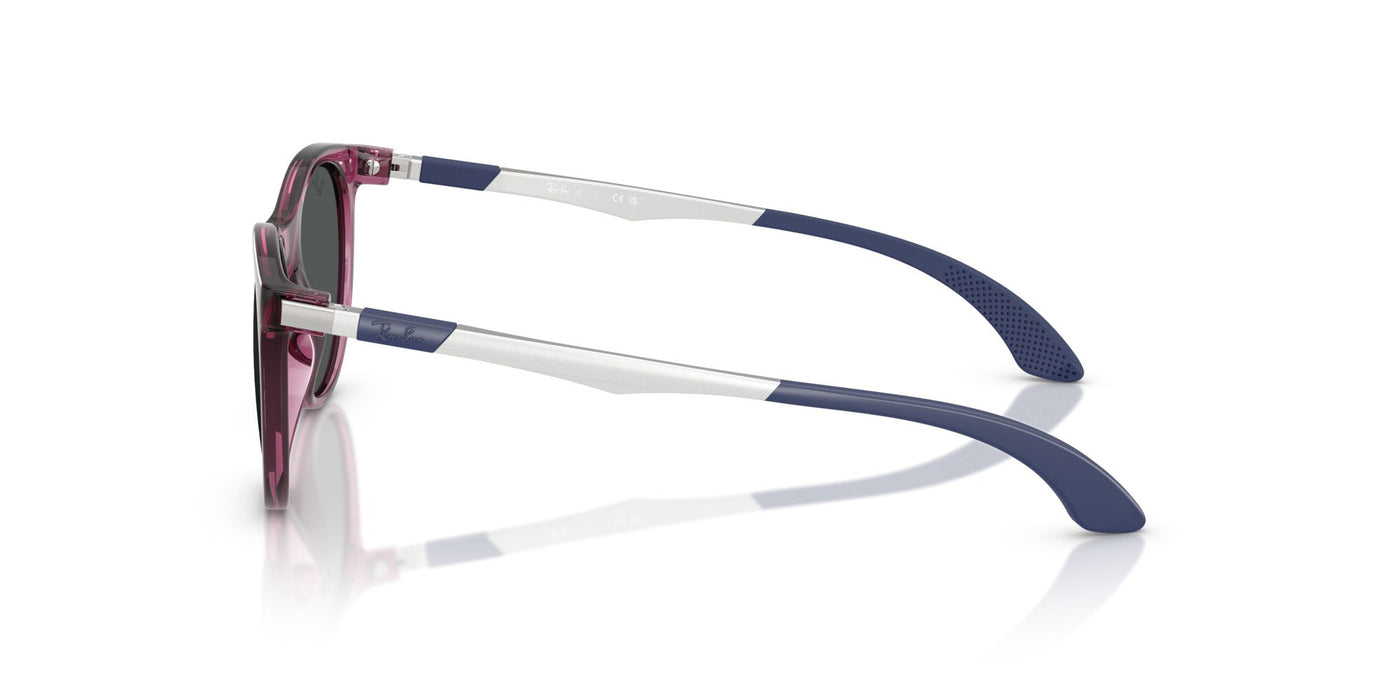 Ray-Ban Kids RJ9082S Transparent Violet/Dark Grey #colour_transparent-violet-dark-grey
