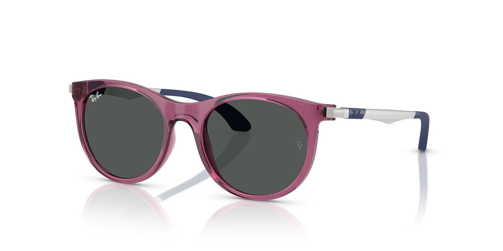 Ray-Ban Kids RJ9082S Transparent Violet/Dark Grey #colour_transparent-violet-dark-grey