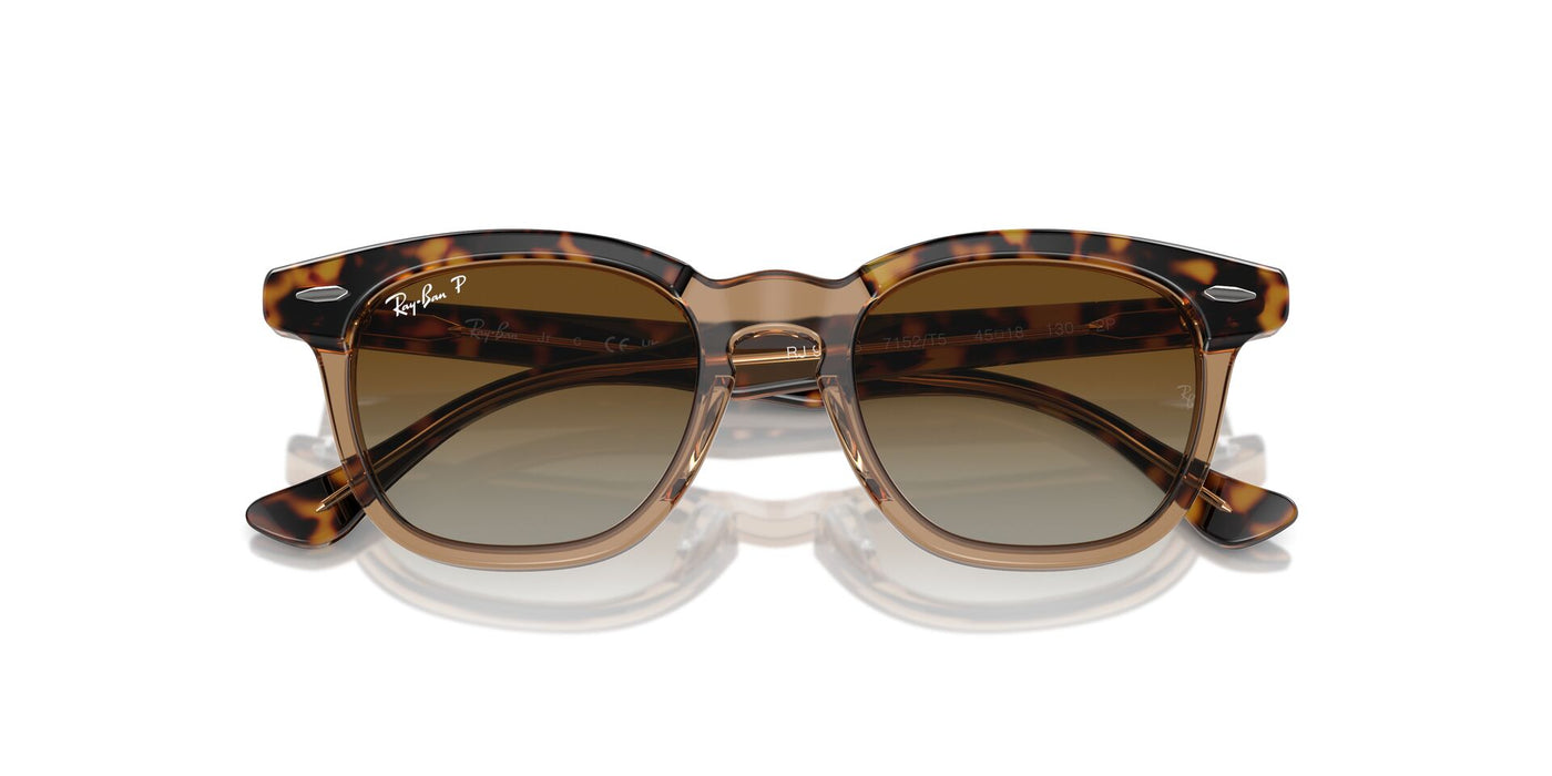 Ray-Ban Junior RJ9098S Havana Transparent/Brown #colour_havana-transparent-brown