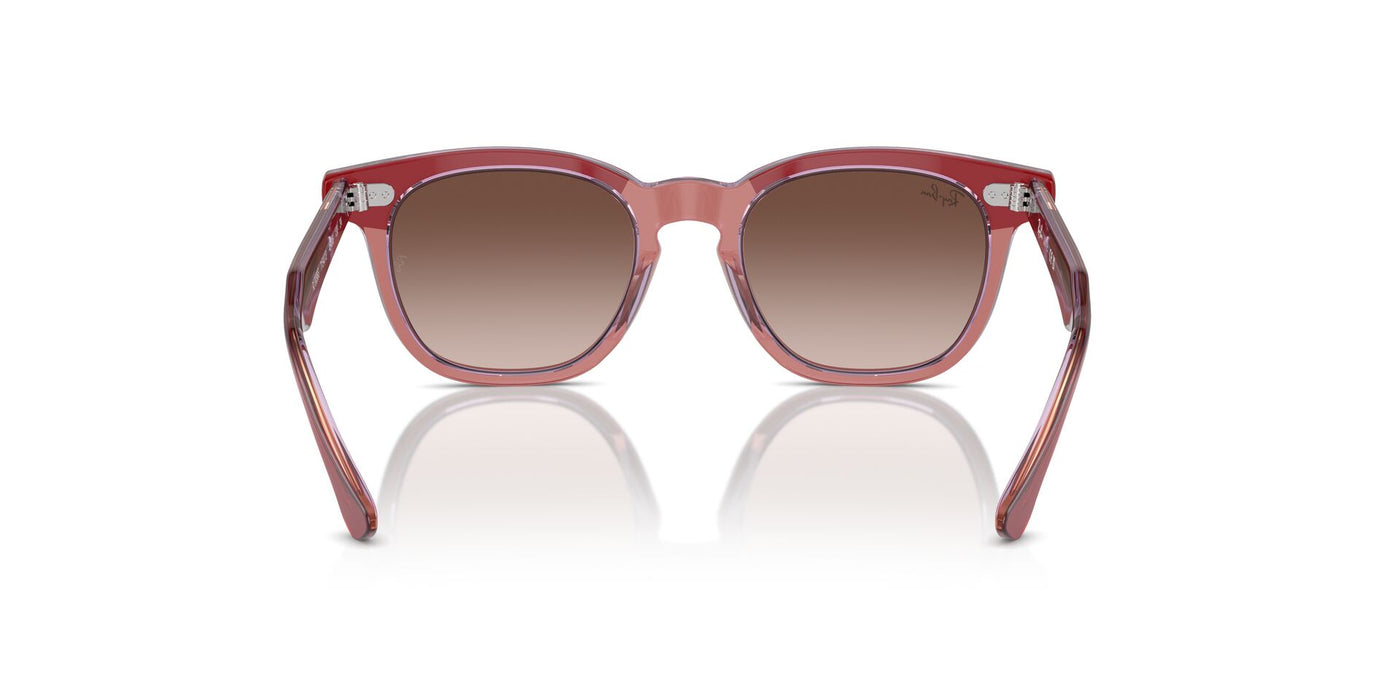 Ray-Ban Junior RJ9098S Top Red Orange Light Purple/Brown #colour_top-red-orange-light-purple-brown