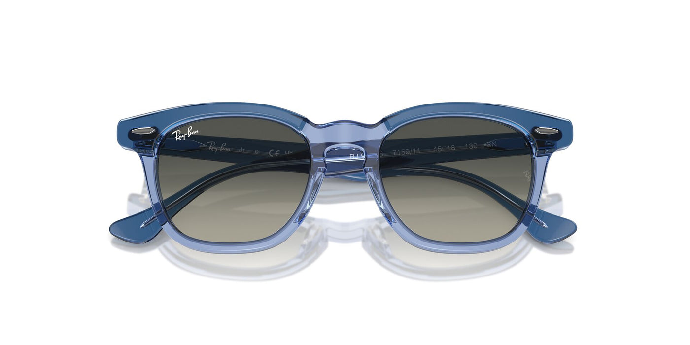 Ray-Ban Junior RJ9098S Top Violet Transparent Violet/Grey #colour_top-violet-transparent-violet-grey