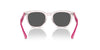 Ray-Ban Junior RJ9098S Transparent Pink/Dark Grey #colour_transparent-pink-dark-grey