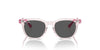 Ray-Ban Junior RJ9098S Transparent Pink/Dark Grey #colour_transparent-pink-dark-grey