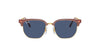 Ray-Ban Junior New Clubmaster RJ9116S Opal Pink On Gold/Dark Blue #colour_opal-pink-on-gold-dark-blue